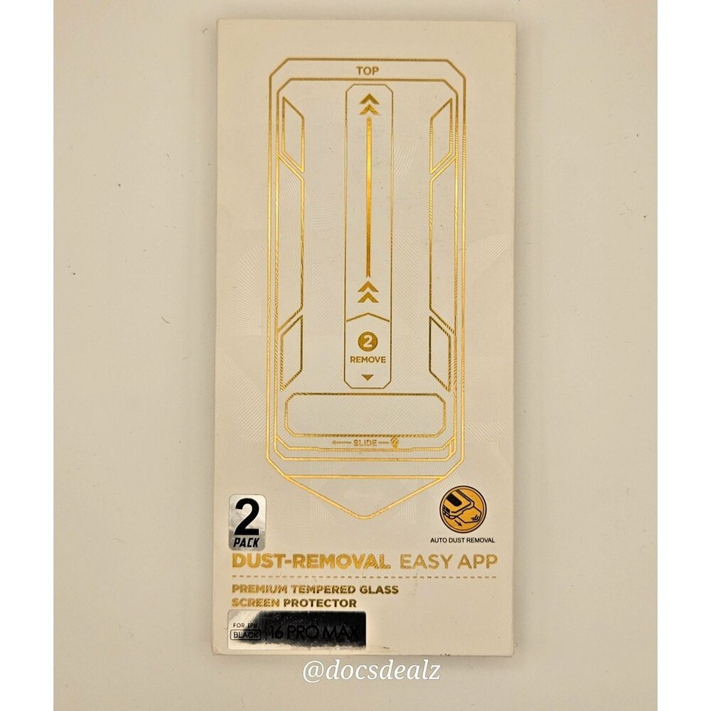 Premium Tempered Glass Screen Protector iPhone 16 Pro Max 2 Pack